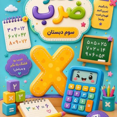 دفتر ضرب کلاس سوم